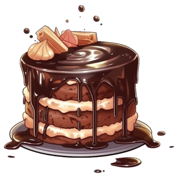 Menu pngtree chocolate brown cake delicious png image 6678620